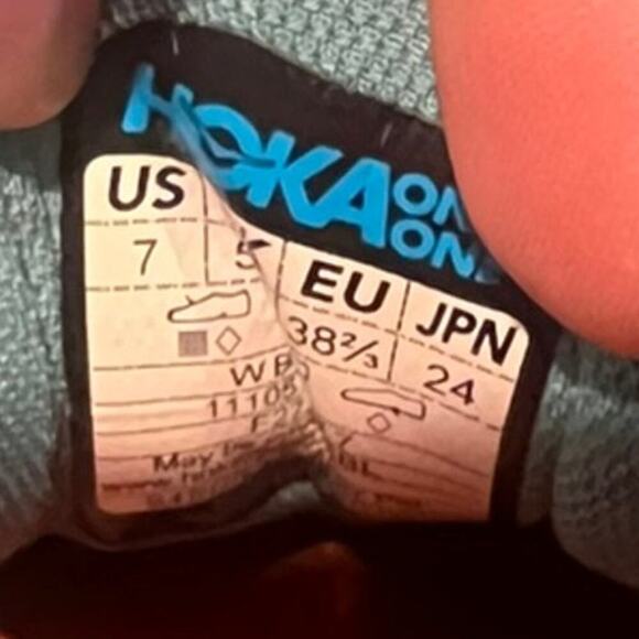 Hoka One One women's Bondi 7 Blue Teal size 7 running shoes elevated comfy walk - Picture 6 of 10